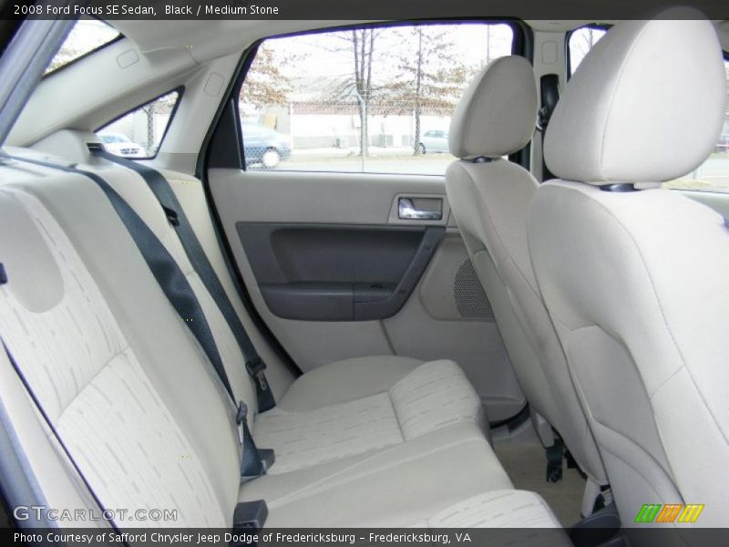 Black / Medium Stone 2008 Ford Focus SE Sedan