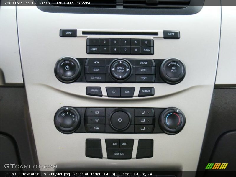 Black / Medium Stone 2008 Ford Focus SE Sedan
