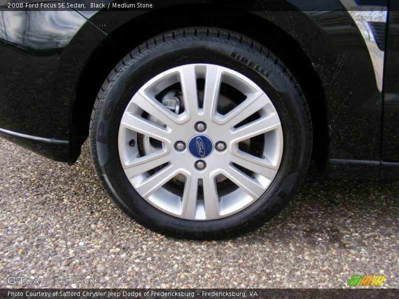 Black / Medium Stone 2008 Ford Focus SE Sedan