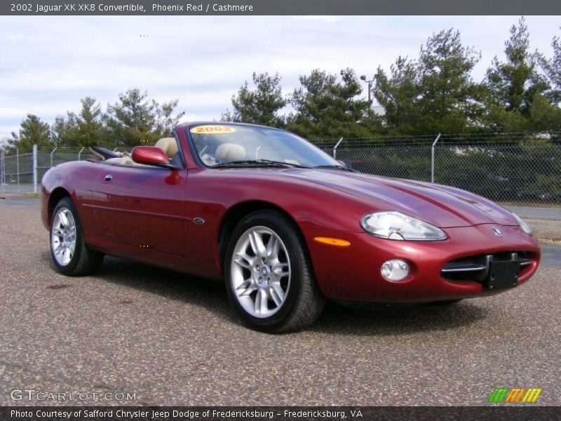 Phoenix Red / Cashmere 2002 Jaguar XK XK8 Convertible