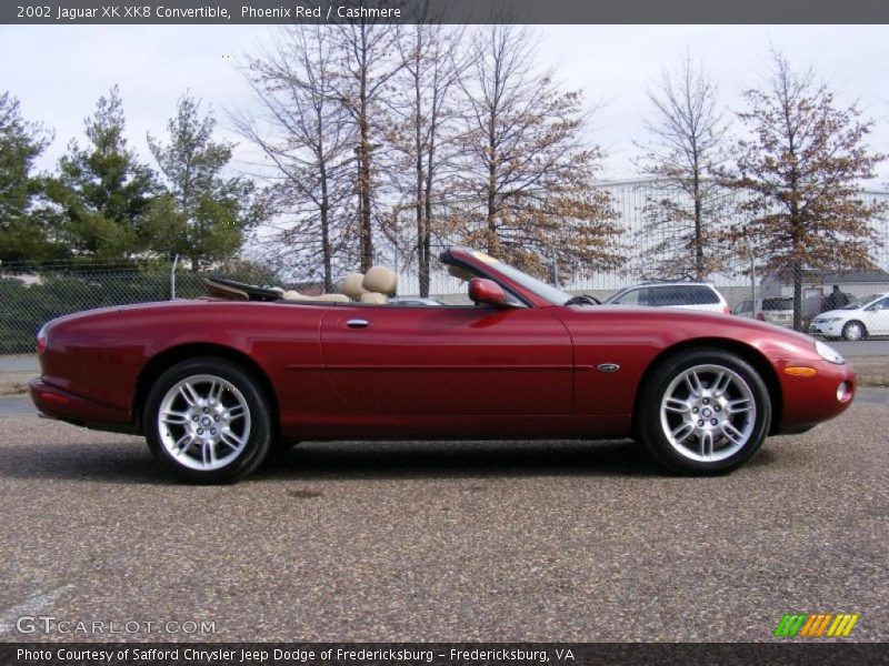Phoenix Red / Cashmere 2002 Jaguar XK XK8 Convertible