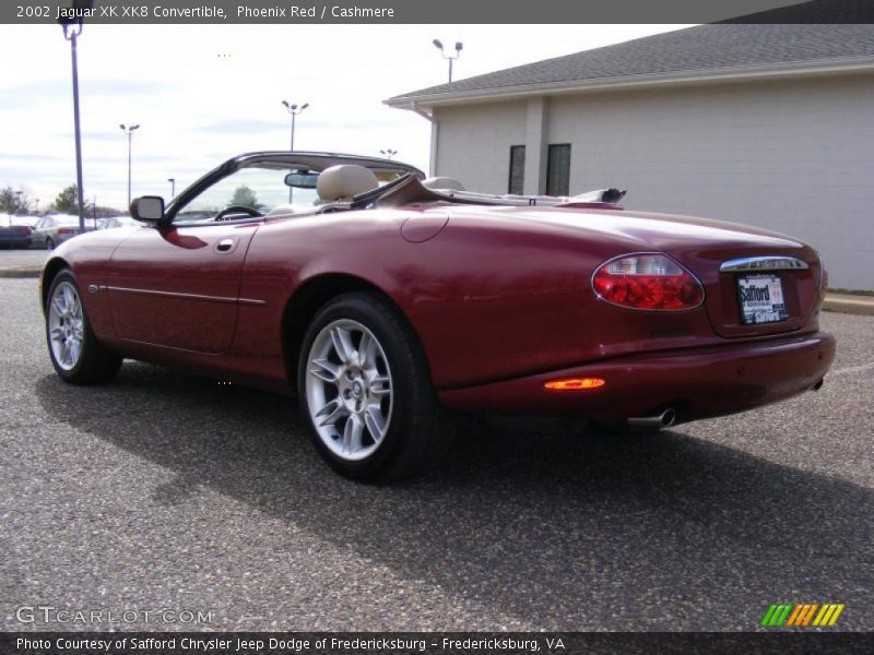 Phoenix Red / Cashmere 2002 Jaguar XK XK8 Convertible