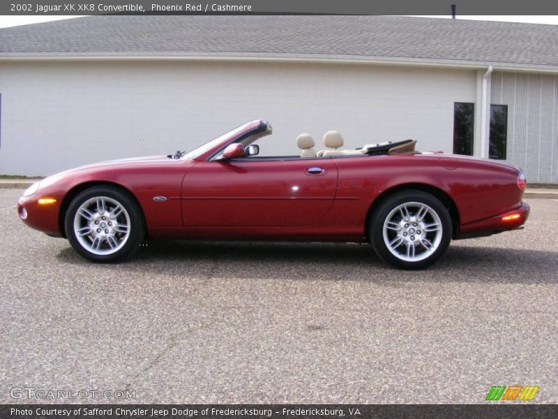 Phoenix Red / Cashmere 2002 Jaguar XK XK8 Convertible