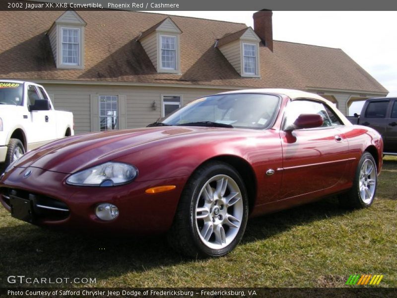 Phoenix Red / Cashmere 2002 Jaguar XK XK8 Convertible