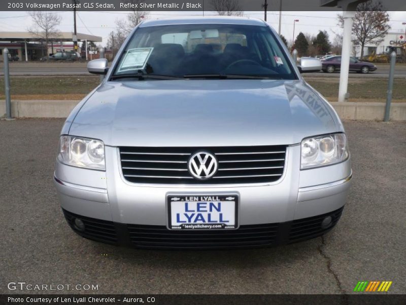 Reflex Silver Metallic / Black 2003 Volkswagen Passat GLS Sedan