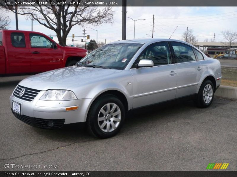 Reflex Silver Metallic / Black 2003 Volkswagen Passat GLS Sedan