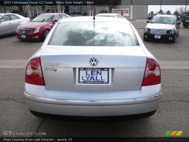 Reflex Silver Metallic / Black 2003 Volkswagen Passat GLS Sedan