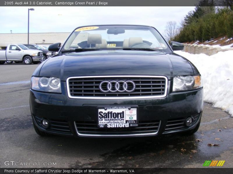 Cambridge Green Pearl / Beige 2005 Audi A4 3.0 Cabriolet