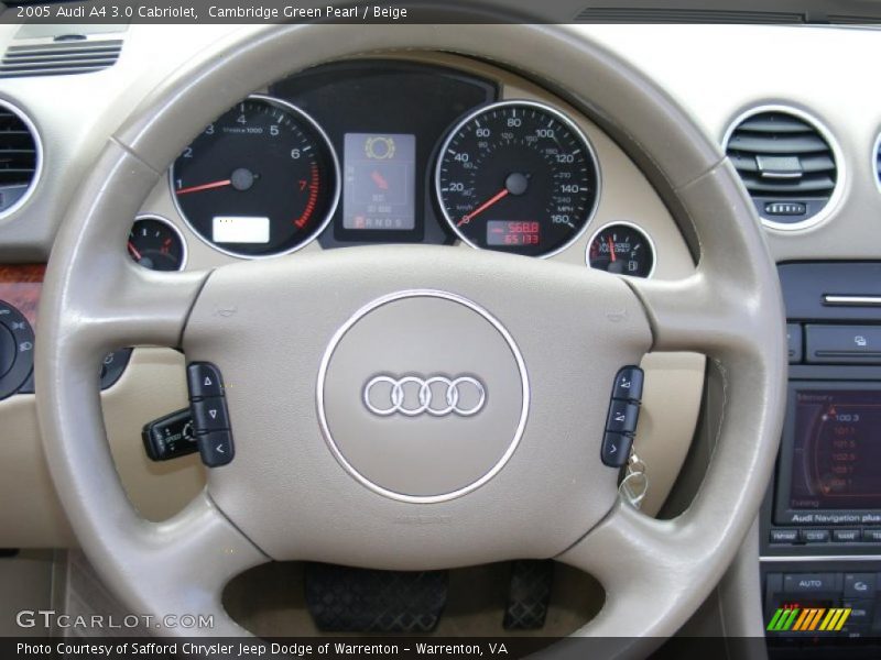 Cambridge Green Pearl / Beige 2005 Audi A4 3.0 Cabriolet