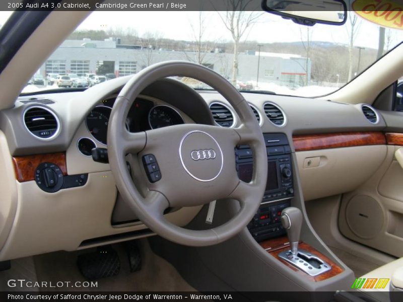 Cambridge Green Pearl / Beige 2005 Audi A4 3.0 Cabriolet