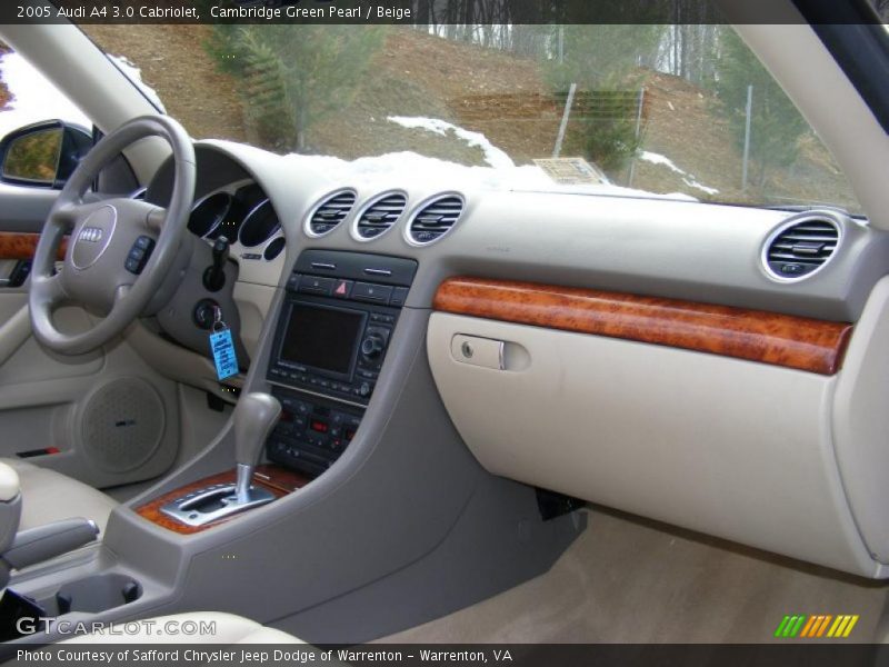 Cambridge Green Pearl / Beige 2005 Audi A4 3.0 Cabriolet