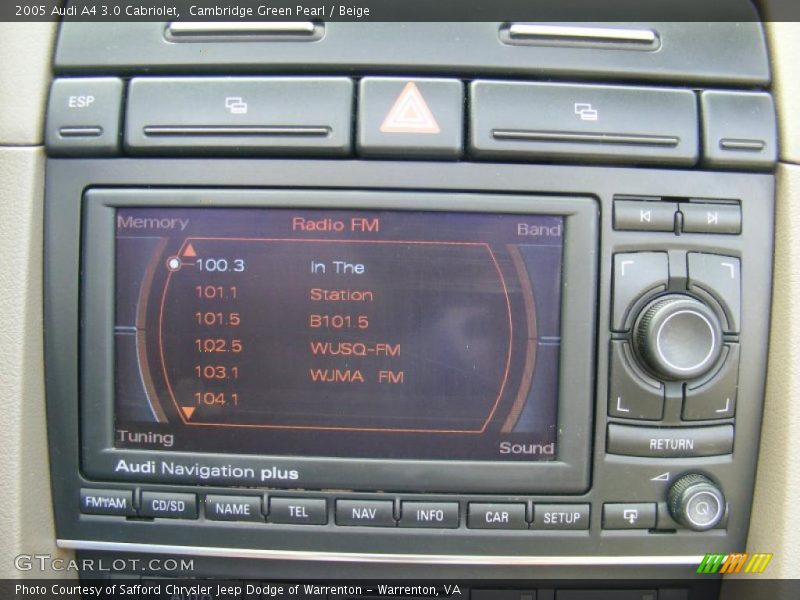 Cambridge Green Pearl / Beige 2005 Audi A4 3.0 Cabriolet