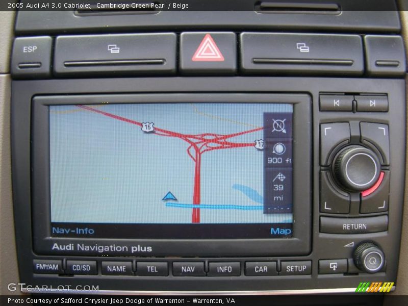 Cambridge Green Pearl / Beige 2005 Audi A4 3.0 Cabriolet