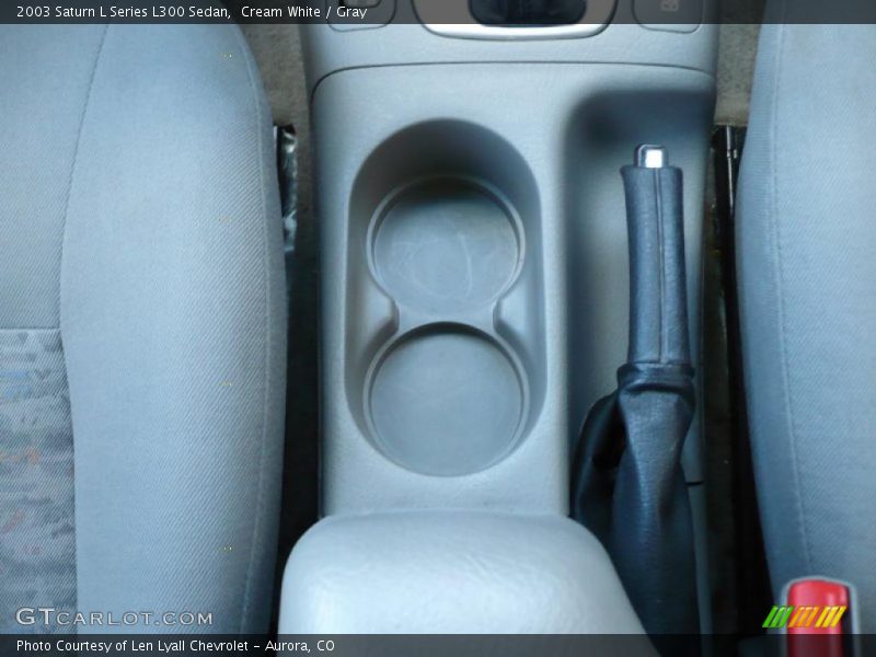 Cream White / Gray 2003 Saturn L Series L300 Sedan