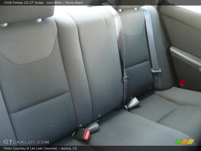 Ivory White / Ebony Black 2008 Pontiac G6 GT Sedan