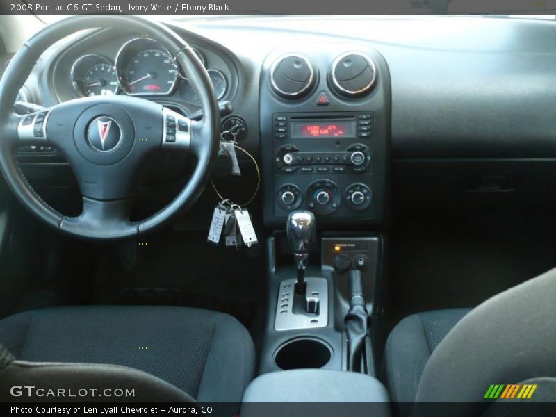 Ivory White / Ebony Black 2008 Pontiac G6 GT Sedan