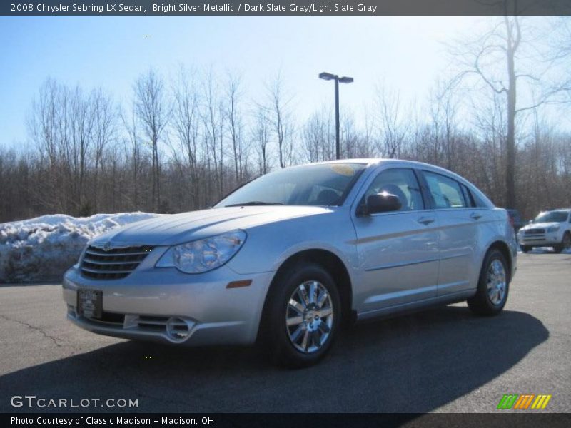 Bright Silver Metallic / Dark Slate Gray/Light Slate Gray 2008 Chrysler Sebring LX Sedan