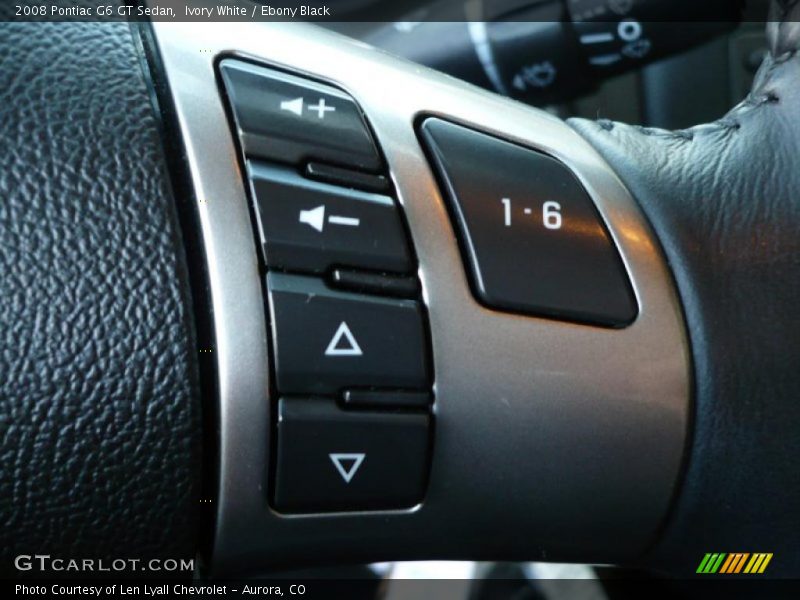 Ivory White / Ebony Black 2008 Pontiac G6 GT Sedan