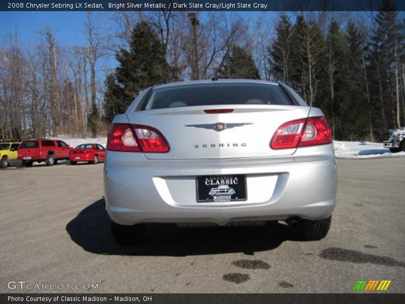 Bright Silver Metallic / Dark Slate Gray/Light Slate Gray 2008 Chrysler Sebring LX Sedan