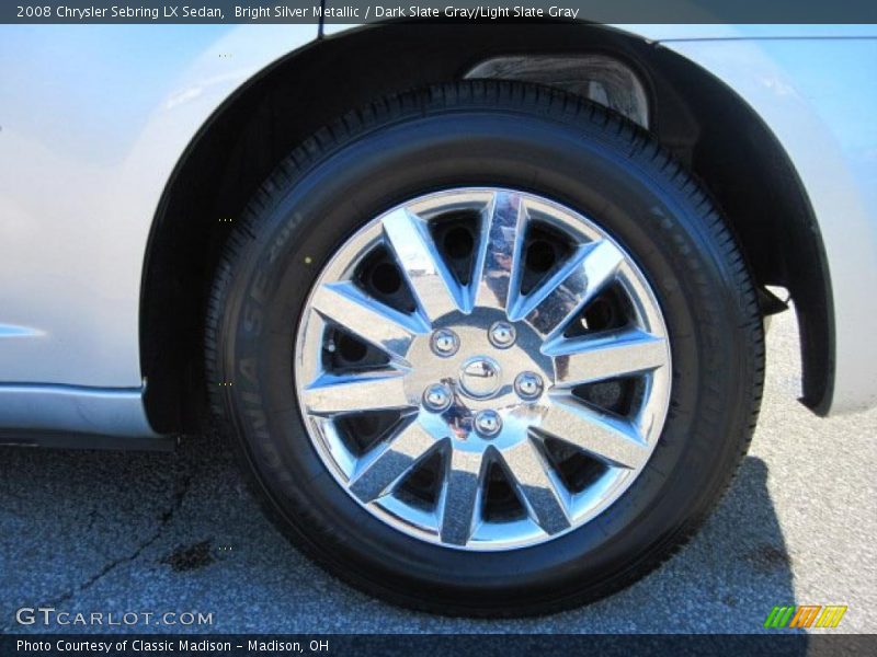 Bright Silver Metallic / Dark Slate Gray/Light Slate Gray 2008 Chrysler Sebring LX Sedan