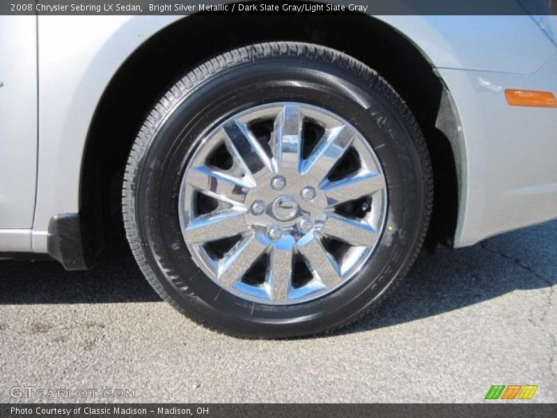 Bright Silver Metallic / Dark Slate Gray/Light Slate Gray 2008 Chrysler Sebring LX Sedan