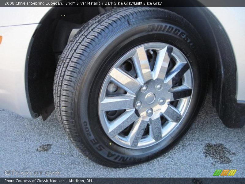Bright Silver Metallic / Dark Slate Gray/Light Slate Gray 2008 Chrysler Sebring LX Sedan