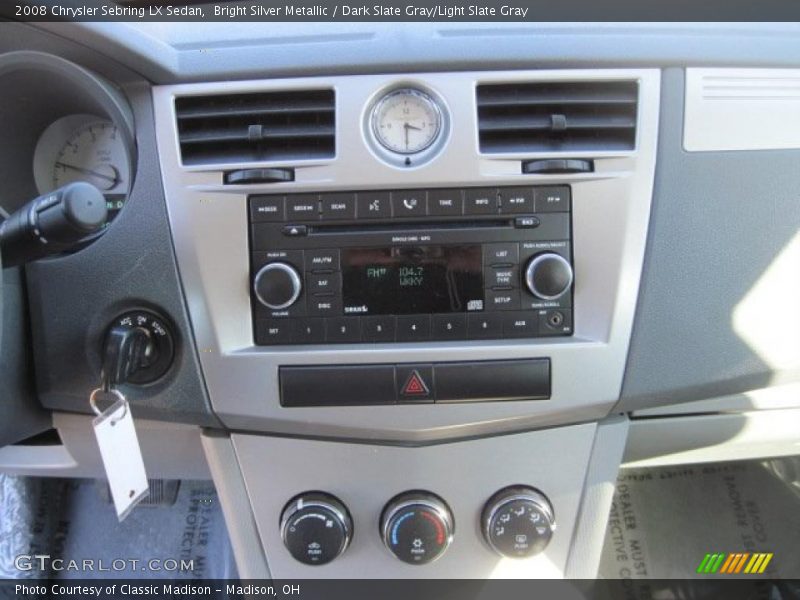 Bright Silver Metallic / Dark Slate Gray/Light Slate Gray 2008 Chrysler Sebring LX Sedan