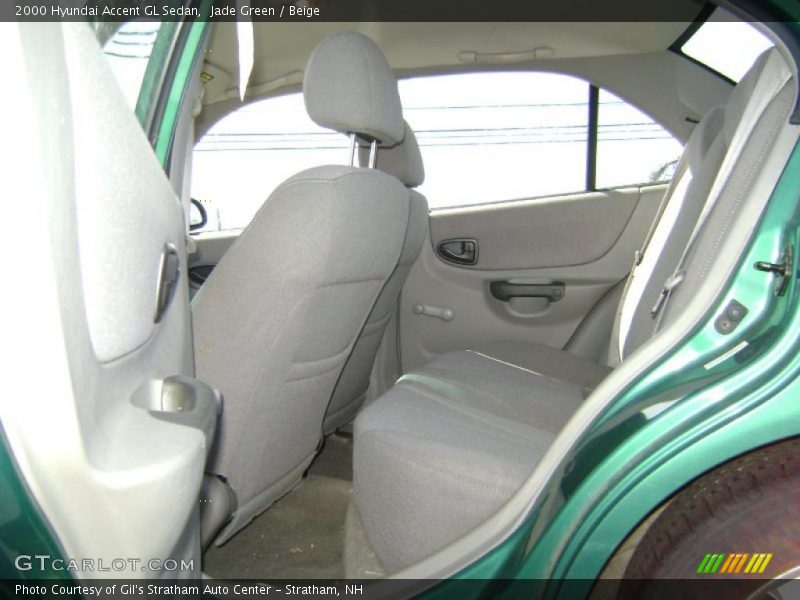 Jade Green / Beige 2000 Hyundai Accent GL Sedan