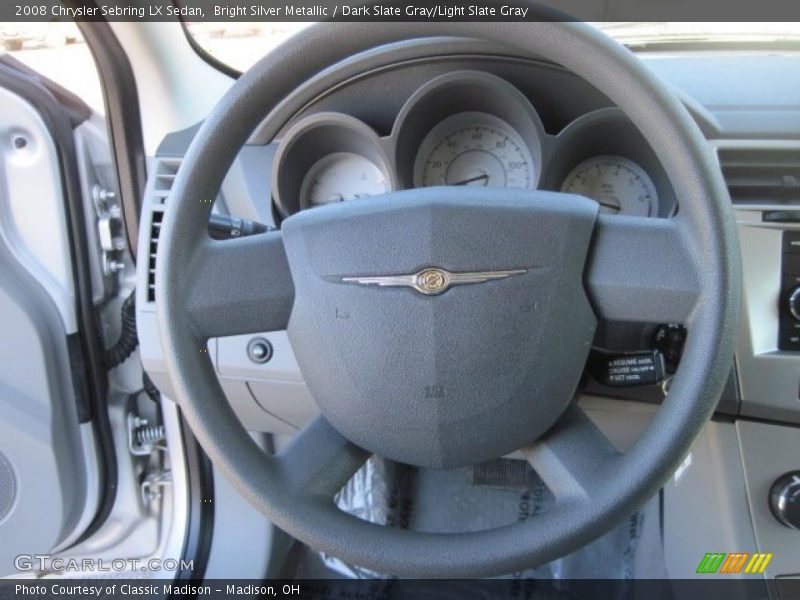 Bright Silver Metallic / Dark Slate Gray/Light Slate Gray 2008 Chrysler Sebring LX Sedan
