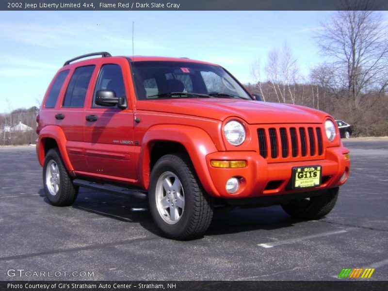 Flame Red / Dark Slate Gray 2002 Jeep Liberty Limited 4x4