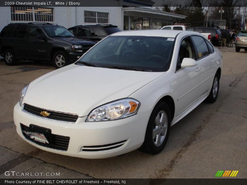 White / Ebony 2009 Chevrolet Impala LT