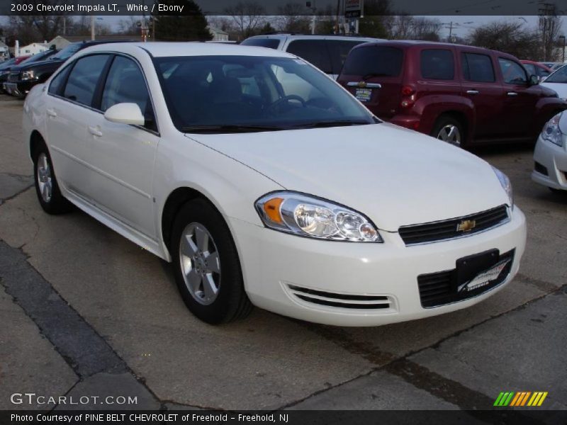 White / Ebony 2009 Chevrolet Impala LT