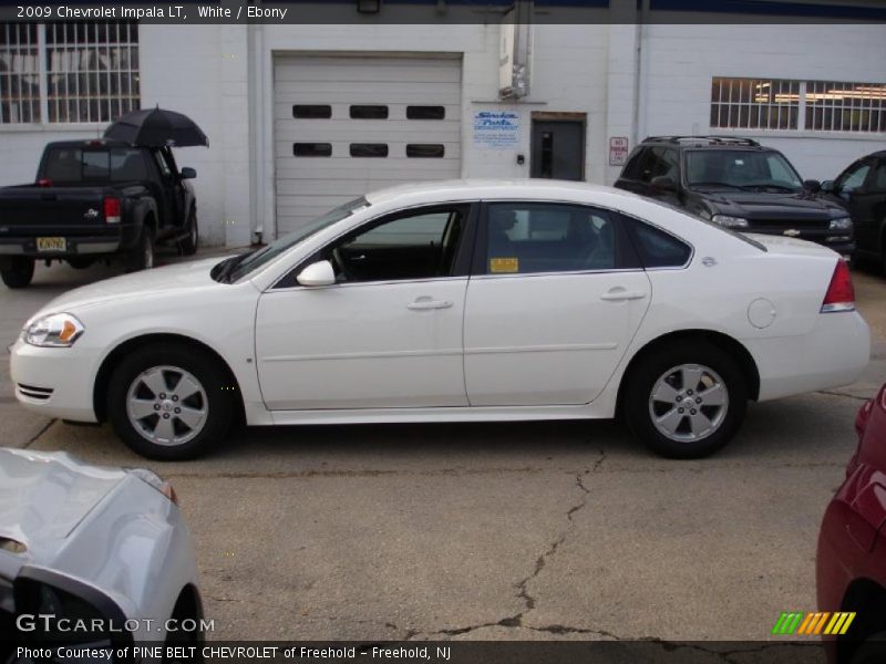 White / Ebony 2009 Chevrolet Impala LT