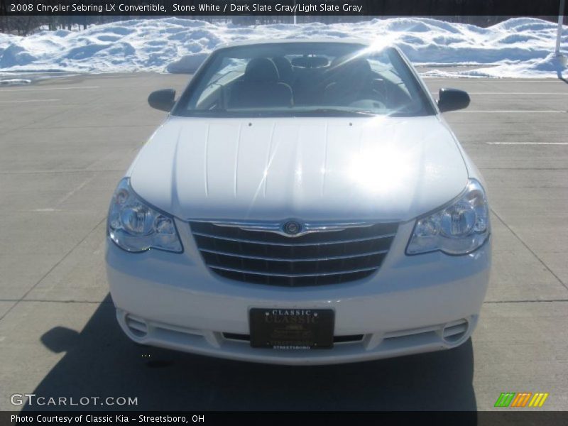 Stone White / Dark Slate Gray/Light Slate Gray 2008 Chrysler Sebring LX Convertible