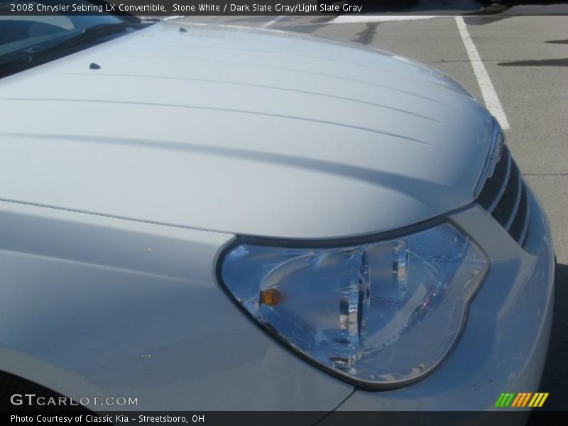 Stone White / Dark Slate Gray/Light Slate Gray 2008 Chrysler Sebring LX Convertible