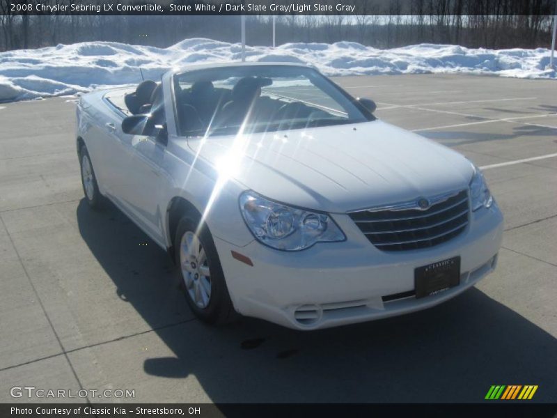 Stone White / Dark Slate Gray/Light Slate Gray 2008 Chrysler Sebring LX Convertible