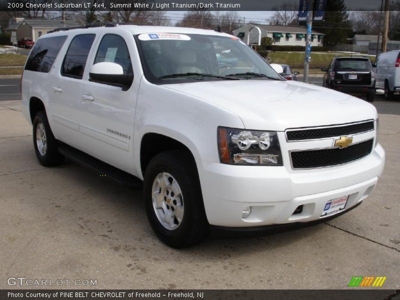 Summit White / Light Titanium/Dark Titanium 2009 Chevrolet Suburban LT 4x4