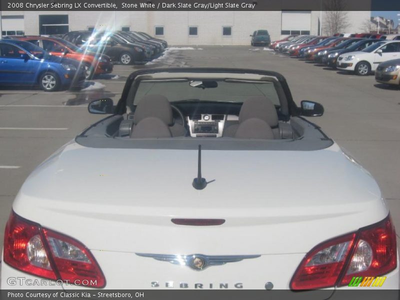 Stone White / Dark Slate Gray/Light Slate Gray 2008 Chrysler Sebring LX Convertible