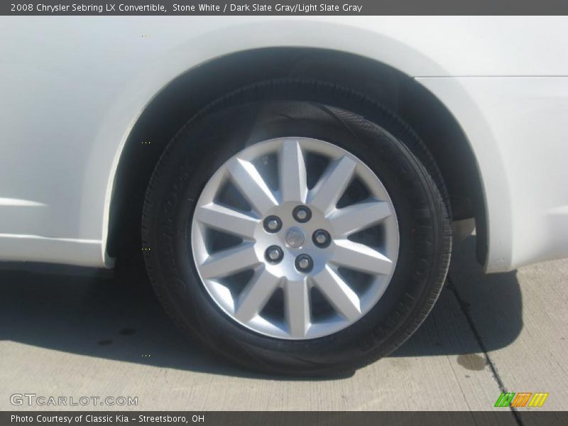 Stone White / Dark Slate Gray/Light Slate Gray 2008 Chrysler Sebring LX Convertible