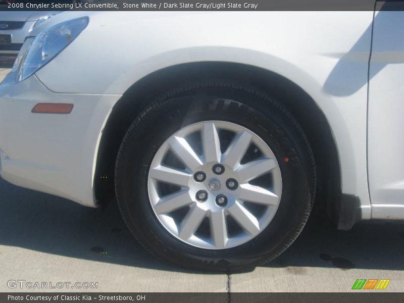 Stone White / Dark Slate Gray/Light Slate Gray 2008 Chrysler Sebring LX Convertible