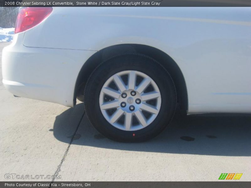 Stone White / Dark Slate Gray/Light Slate Gray 2008 Chrysler Sebring LX Convertible
