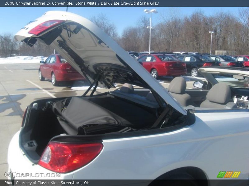 Stone White / Dark Slate Gray/Light Slate Gray 2008 Chrysler Sebring LX Convertible