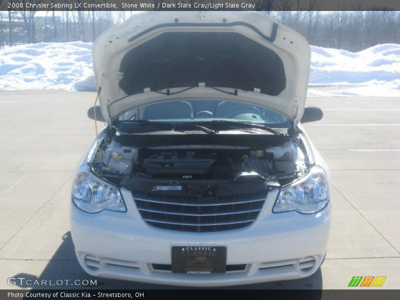 Stone White / Dark Slate Gray/Light Slate Gray 2008 Chrysler Sebring LX Convertible