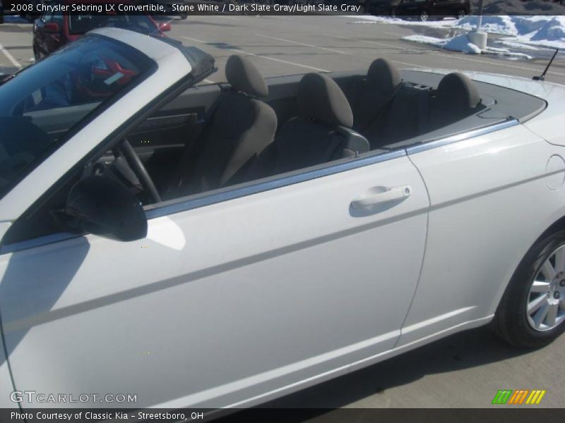 Stone White / Dark Slate Gray/Light Slate Gray 2008 Chrysler Sebring LX Convertible