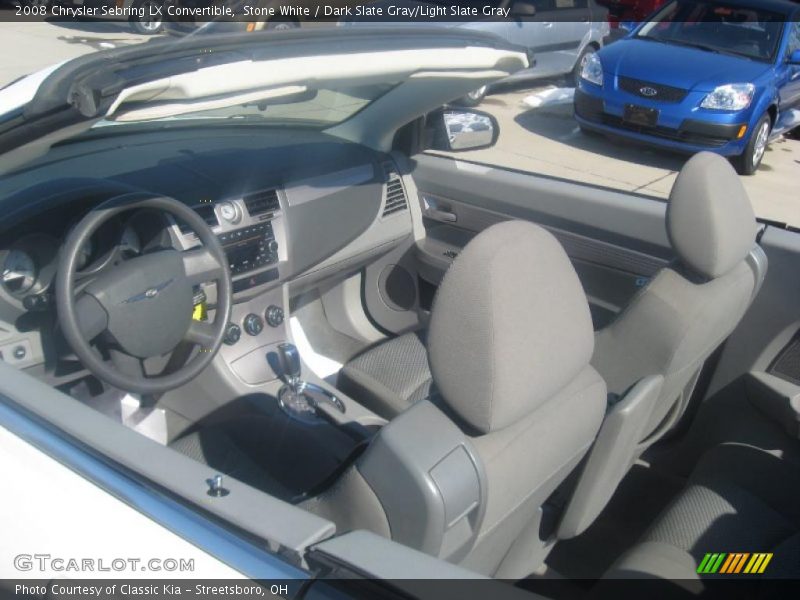 Stone White / Dark Slate Gray/Light Slate Gray 2008 Chrysler Sebring LX Convertible
