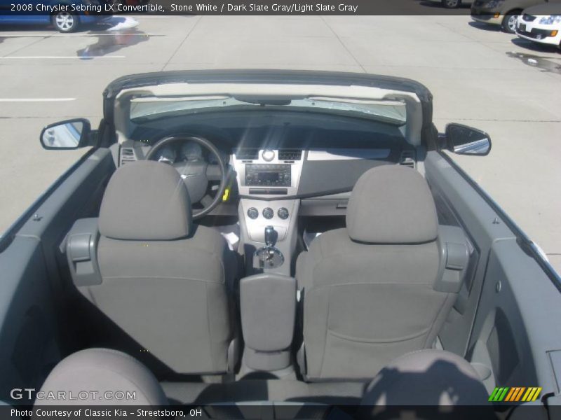 Stone White / Dark Slate Gray/Light Slate Gray 2008 Chrysler Sebring LX Convertible