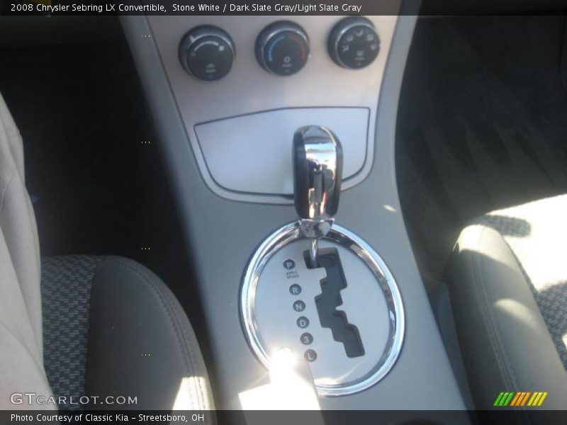 Stone White / Dark Slate Gray/Light Slate Gray 2008 Chrysler Sebring LX Convertible