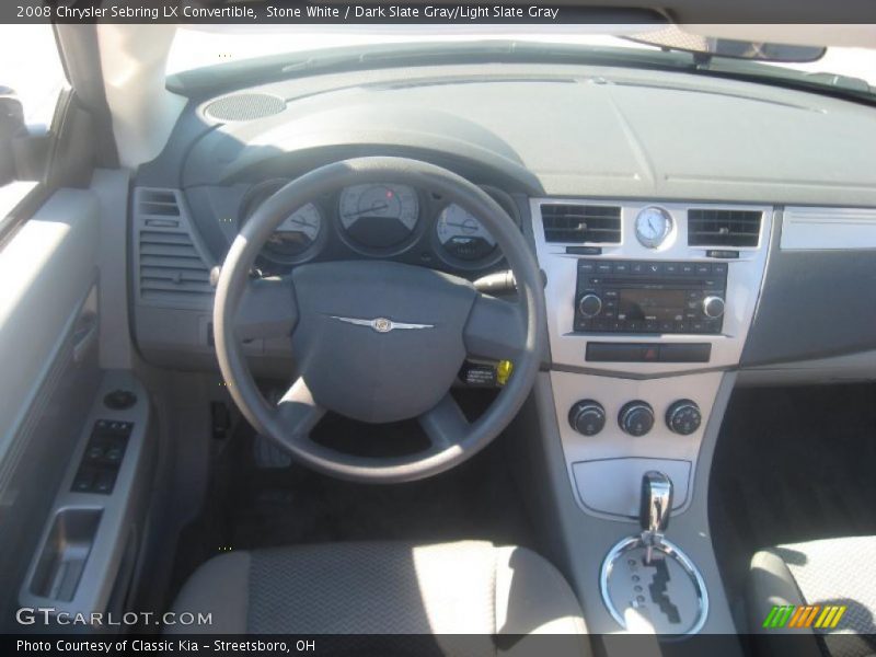 Stone White / Dark Slate Gray/Light Slate Gray 2008 Chrysler Sebring LX Convertible