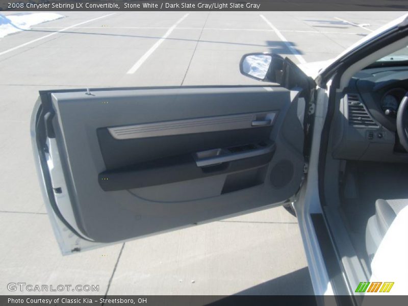 Stone White / Dark Slate Gray/Light Slate Gray 2008 Chrysler Sebring LX Convertible