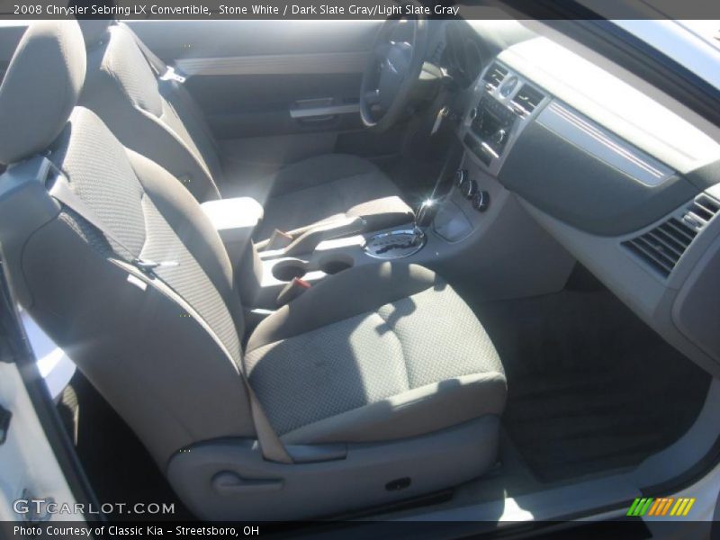 Stone White / Dark Slate Gray/Light Slate Gray 2008 Chrysler Sebring LX Convertible